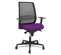 Silla Alares sincro malla negra bali morado brazo regulable