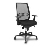 Silla Alares sincro malla negra bali negro brazo regulable base acero negro