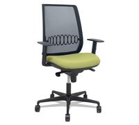 Silla Alares sincro malla negra bali verde oliva brazo regulable