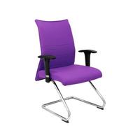 Silla Albacete confidente tapizada con Tela color Lila. Brazos 1D y No aplica