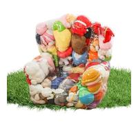 Silla Almacenamiento Peluches Transparente,Almacenaje Transparente Muñecas Felpa,Silla Puf Organizadora Juguetes Felpa | Para Niños Adolescentes Padres Hogar Apartamento Estudio Sala Juegos Infantil