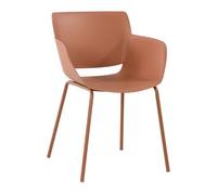 Silla alpena plástico terracota 54x58x80 cm