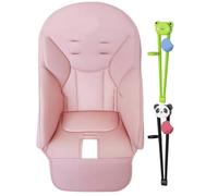 Silla Alta Bebé & Set Cojín - 83x40cm Protector Asiento Antideslizante Piel PU Con 2 Palillos Entrenamiento. Colchón Resistente Al Desgaste Para Sillas & Jan.