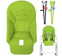 Silla Alta Bebé & Set Cojín - 83x40cm Protector Asiento Antideslizante Piel PU Con 2 Palillos Entrenamiento. Colchón Resistente Al Desgaste Para Sillas & Jan.