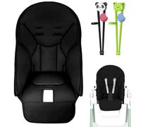 Silla Alta Bebé & Set Cojín - 83x40cm Protector Asiento Antideslizante Piel PU Con 2 Palillos Entrenamiento. Colchón Resistente Al Desgaste Para Sillas & Jan.