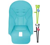 Silla Alta Bebé & Set Cojín - 83x40cm Protector Asiento Antideslizante Piel PU Con 2 Palillos Entrenamiento. Colchón Resistente Al Desgaste Para Sillas & Jan.