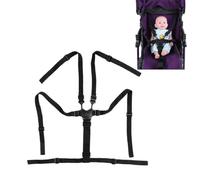 Silla alta Correas Universal para Bebé, Arnés de 5 puntos Titular de correa Cinturones de seguridad Cochecito Protección giratoria ajustable para silla de paseo de Bebé
