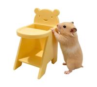 Silla Alta de para Hámster | Hábitat Alimenticio Decorativo y Encantador | Asiento de alimentación para hámster | para Erizo Chinchilla Jerbo Ardilla Pequeños Roedores