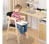 Silla alta escalable de madera natural Sit Up 3 altura ajustable, 6 meses-10 años hasta 90 kg, silla de bebé resistente de seguridad, madera natural, niños y adultos
