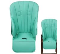 Silla alta para bebé, silla alta de cuero, cojín antideslizante, funda de asiento alta con funda de cuero antideslizante para silla de bebé, cómodo cojín de asiento de repuesto para
