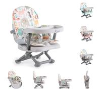 Silla alta para niños Kiwi, Asiento booster, Asiento booster, Mesa, abatible, cojín booster, color:multicolor