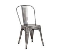 Thinia Home Silla Apilable Industrial de Acero 45x45x85cm Thinia Home