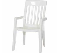 Silla Apilable Sieger ,,Palma" Blanca Muebles De Jardín Terraza Cómoda Nueva