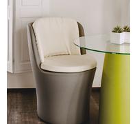 SILLA ASIENTO BUTACA DE RESINA gris DE JARDÍN PISCINA CASA 60x60