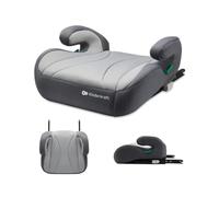 Kinderkraft I-BOOST Silla de coche, Silla de Bebe, Asiento de coche, I-Size, 135-150cm, asiento elevador de 9 a 12 años, fácil de montar, postura ergonómica, espuma adicional, Gris