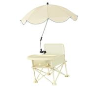 Silla auxiliar portátil, asiento auxiliar plegable para viaje - Asiento auxiliar para mesa de comedor - Silla auxiliar plegable con sombrillas y bandeja para bebés de 6 a 36 años para interior y