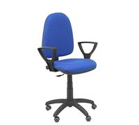 Silla Ayna Bali Azul Brazos fijos Ruedas de parqué