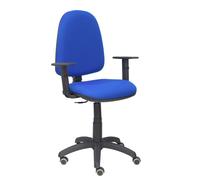 Silla aýna bali azul brazos regulables ruedas de parqué