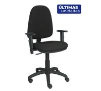 Piqueras y Crespo Ayna - Silla de Oficina ergonómica con Mecanismo de Contacto Permanente y Regulable en Altura - Asiento y Respaldo tapizados en Tejido Bali Color Negro