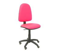Silla Ayna similpiel rosa ruedas de parqué
