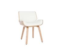 Silla blanca y madera clara RUBBENS