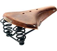 Silla Brooks B67 Para Hombre Aged Dark Tan Con Rails De Acero Negro Y Resortes
