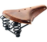 Silla Brooks B67 Para Hombre Aged Dark Tan Con Rails De Acero Negro Y Resortes