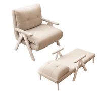 Silla cama convertible, marco de acero plegable con tela de terciopelo y relleno de esponja de rebote, diseño de patas de metal en forma de V