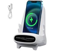 Silla Charge Fast Charger - Soporte para teléfono, muelle portátil, mini stand | Inalámbrico estable Decoración de escritorio sostenible Enchufe del dispositivo móvil