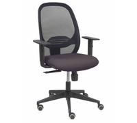 Silla Cilanco negra malla negra asiento bali gris oscuro brazo regulable