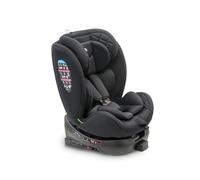 Silla Coche Bebe Giratoria 360º Interbaby | 0-12 Años, 40-150 cm | Anclaje Isofix, Protección Lateral SIP de Impactos, 4 Posiciones Reclinable, 11 Posiciones Cabezal | Negro