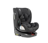 Silla Coche Bebé Giratoria 360º Interbaby - Aruna | 0-12 Años, 40-150 cm | Anclaje Isofix, Protección Lateral SIP de Impactos, 3 Posiciones Reclinable, 8 Posiciones Cabezal | Negro