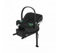 CYBEX Silla de bebé Aton B2 i-Size con Base One, Desde el nacimiento hasta los 24 meses aprox., Máx. 13 kg, Incl. base ISOFIX e inserto para recién nacidos, Compatible con SensorSafe, Volcano Black