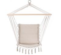 Silla Colgante Crema 55x100cm con Flecos