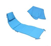 Silla colgante de exterior lavable a máquina y almohadillas de tela para sombrilla para patio para diván curvado con cómodo relleno de fibra y fijación segura (azul)