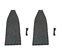 Silla colgante de repuesto para asiento de tela textileno diseñada para adaptarse a varios modelos con resistencia al desgaste robusta 64 x 197 x 23 cm (2 piezas sin bolsillos)