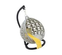 Silla colgante para dormitorio, hamaca en miniatura, modelo de muebles para casas de muñecas, accesorio realista, columpio, juego de canasta, decoración realista de casas de muñecas, miniaturas