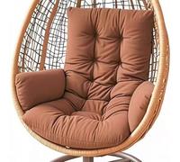 Silla colgante para exteriores, lavable, para jardín, columpio, mesa, asiento para colgar cestas, mecedoras, color café y suave