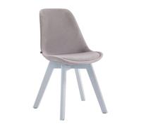 Silla comedor borneo v2 en terciopelo gris 55x48x84 cm