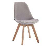 Silla comedor borneo v2 en terciopelo gris 55x48x84 cm