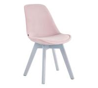 Silla comedor borneo v2 en terciopelo rosado 55x48x84 cm