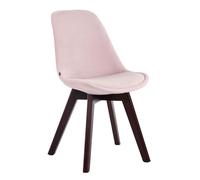 Silla comedor borneo v2 en terciopelo rosado 55x48x84 cm
