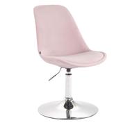 Silla comedor maverick en terciopelo rosado 57x48x76 cm