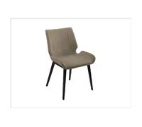Silla comedor metal color negro serie kiara 54cm