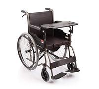 Silla con orinal Sillas con orinal Silla de ruedas manual, scooter, mesa para sentarse Silla con orinal manual plegable multifunción de primera calidad con frenos de mano, reposapiés abatibles, cojín
