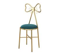 Silla con pajarita de mariposa, silla de tocador con marco de metal con elegante respaldo de mariposa para decoración de interiores, ideal para cafeterías o dormitorios