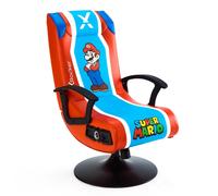 Silla con pedestal de audio X-Rocker Super Mario 2.1 - Rojo, Azul