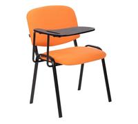 Silla conferencia ken con mesa plegable & en tela naranja 71x53x81 cm