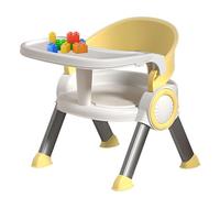 Silla de alimentación para bebés, silla de bebé para comer,Silla de comedor sin deslizamiento con bandeja | Heces pequeñas de hogares multifuncionales, niños Estudian asiento con música para el