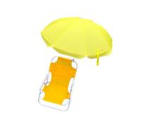 Silla de arena para niños, protección solar integrada, construcción de metal, fácil de limpiar, para almacenamiento de viaje, silla de playa para niños